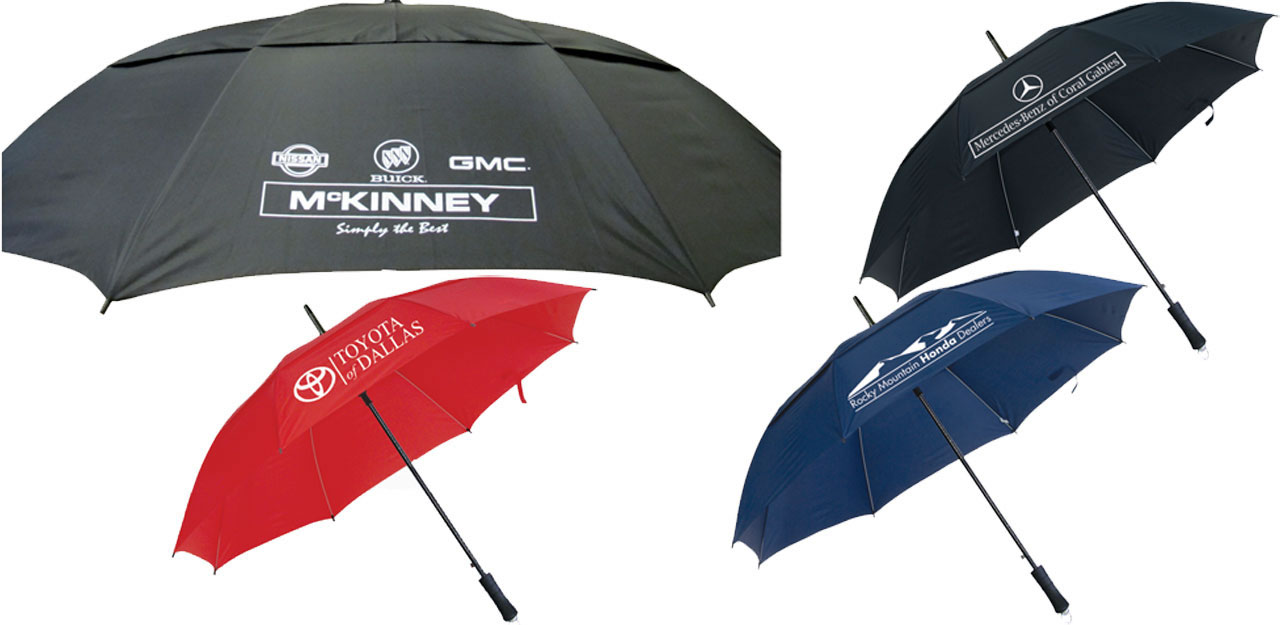 Custom Dealer Imprint Umbrellas